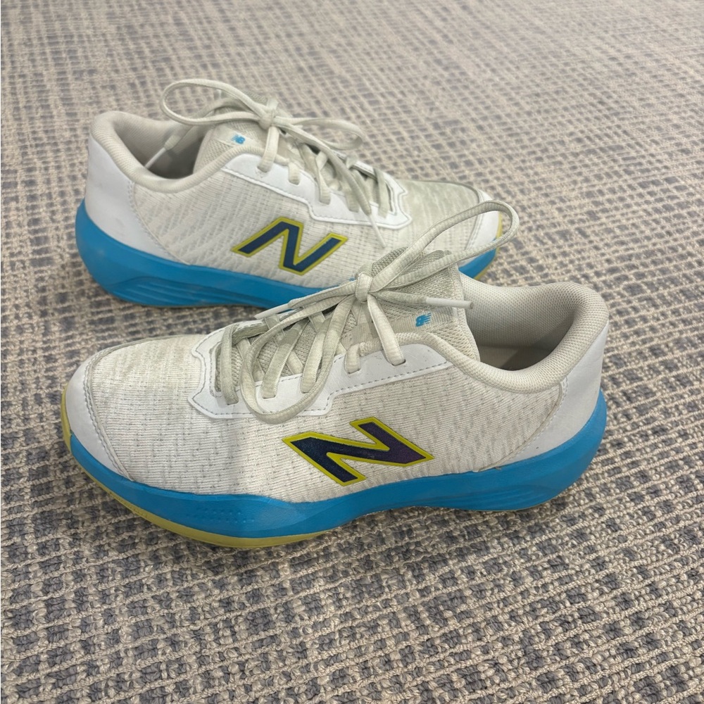 New Balance Kids' Sneakers in White and Blue